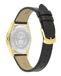 Versace Versace Womens  Gold 32mm Strap Fashion Watch
