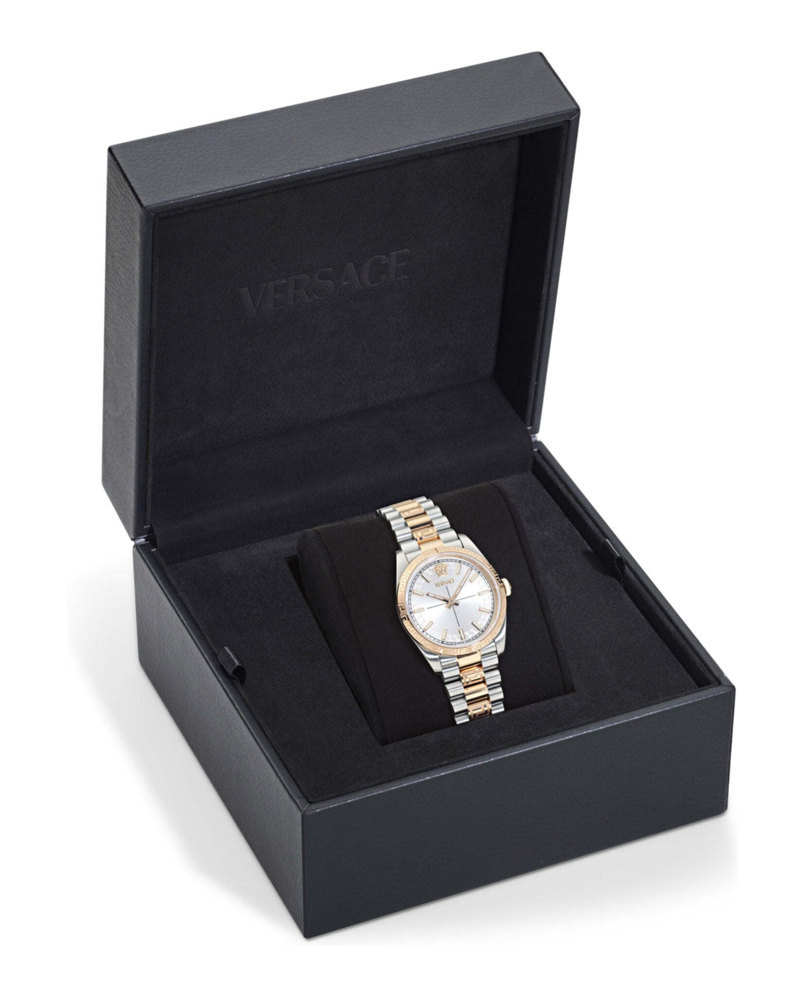 Versace Womens Two Tone 32mm Bracelet Fashion Watch