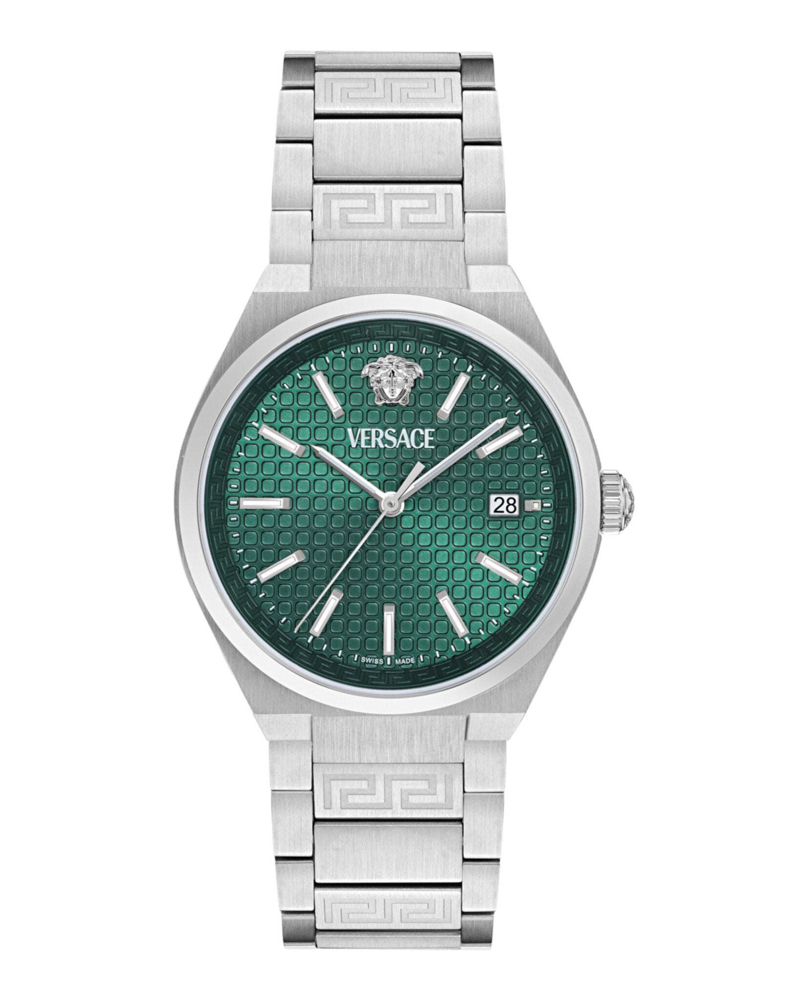 Versace Versace Mens  Stainless Steel 39mm Bracelet Fashion Watch