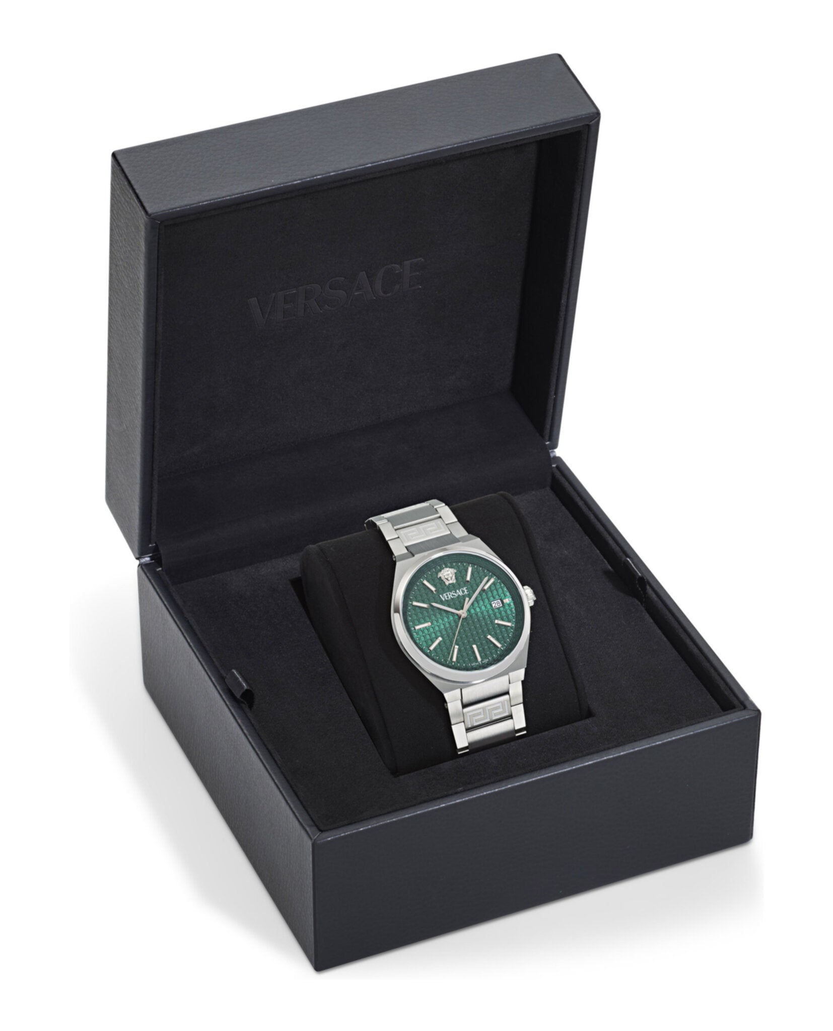 Versace Versace Mens  Stainless Steel 39mm Bracelet Fashion Watch