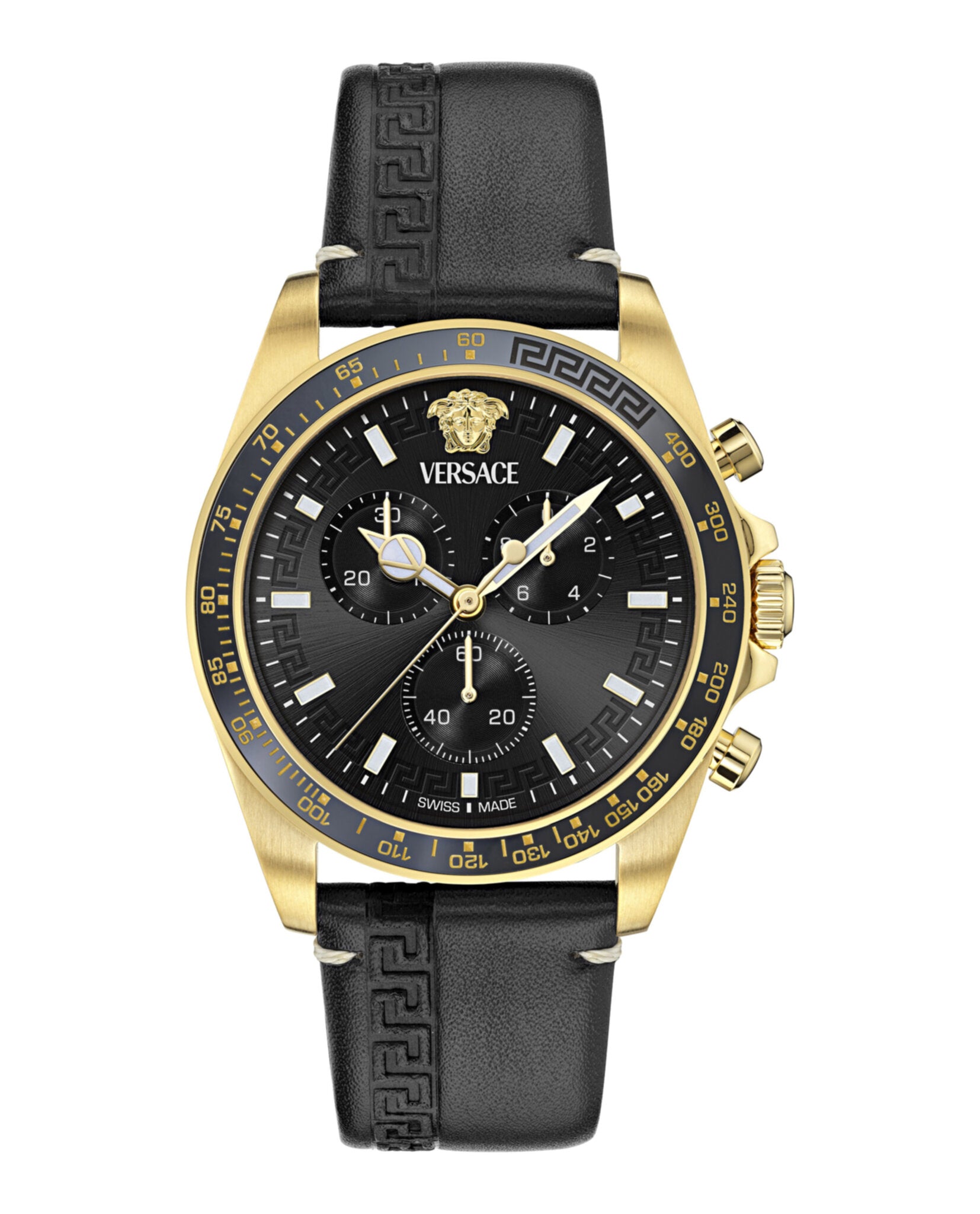 Versace Mens 43mm Bracelet Fashion Watch
