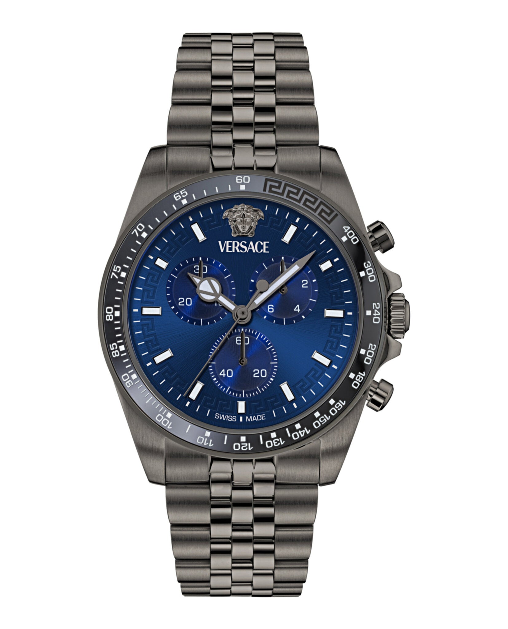 Versace Versace Mens  Gun 43mm Bracelet Fashion Watch