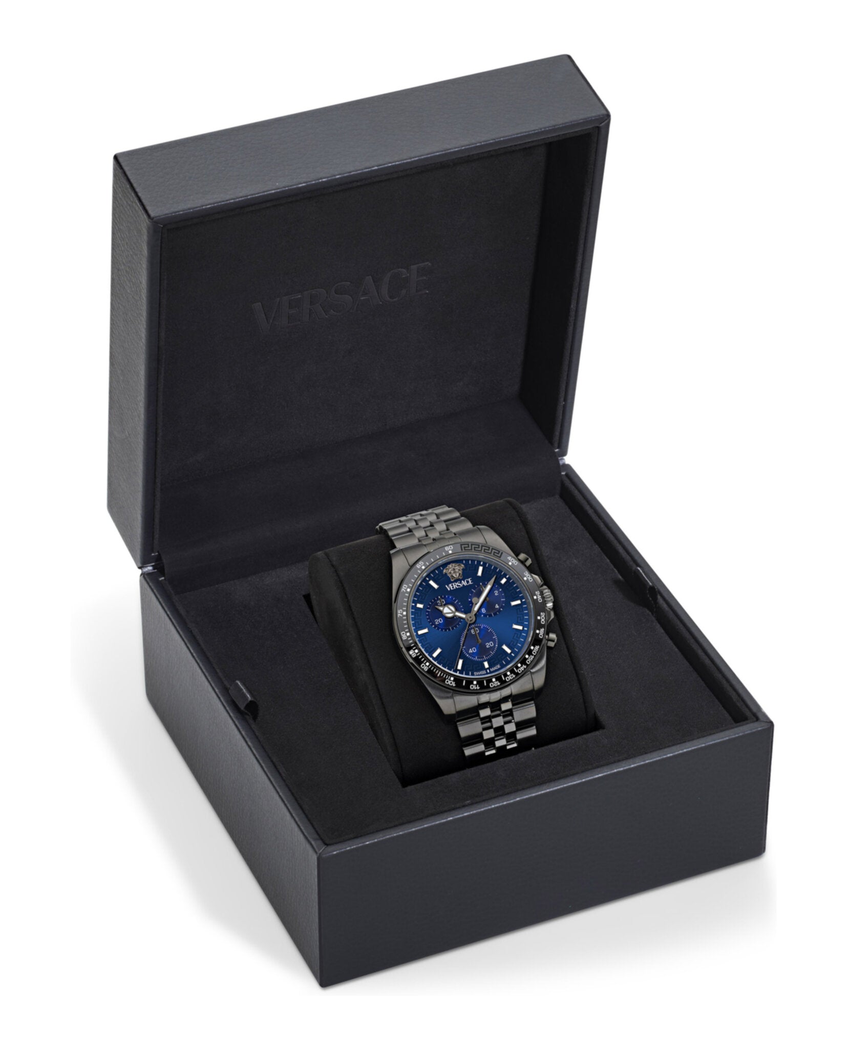 Versace Versace Mens  Gun 43mm Bracelet Fashion Watch