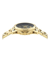 Versace Mens Gold 43mm Bracelet Fashion Watch