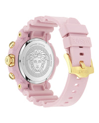 Versace Mens Pink 45mm Strap Fashion Watch