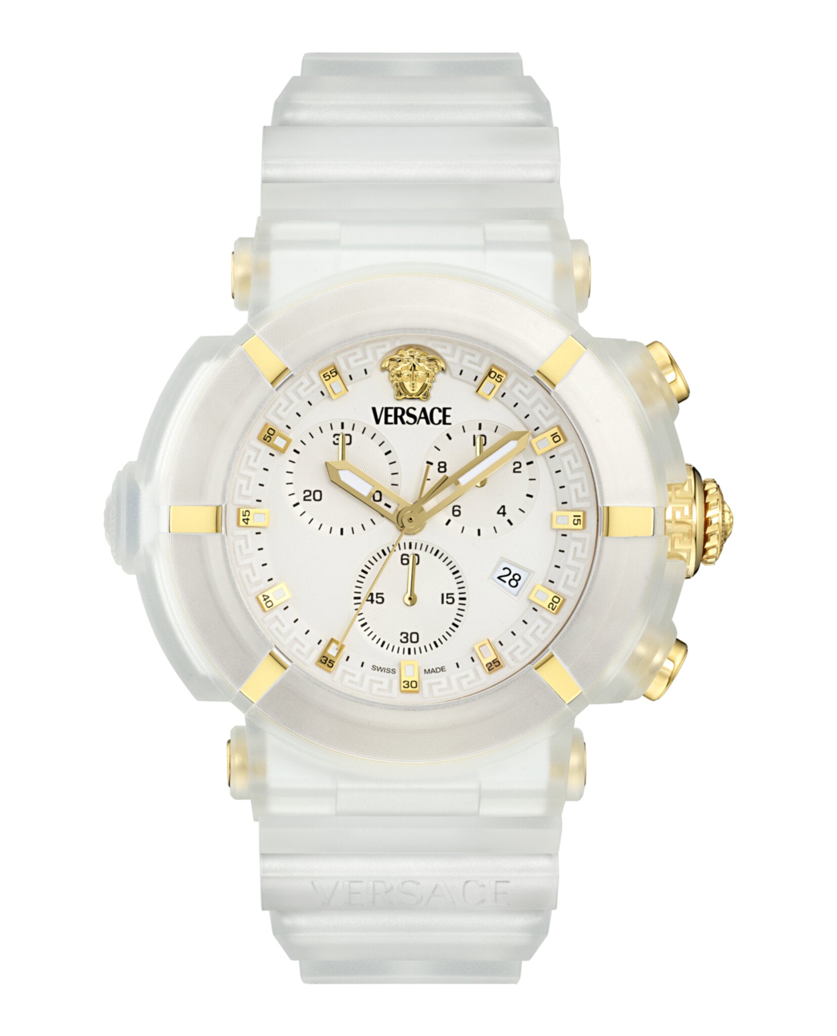 Versace Versace Mens   45mm Strap Fashion Watch