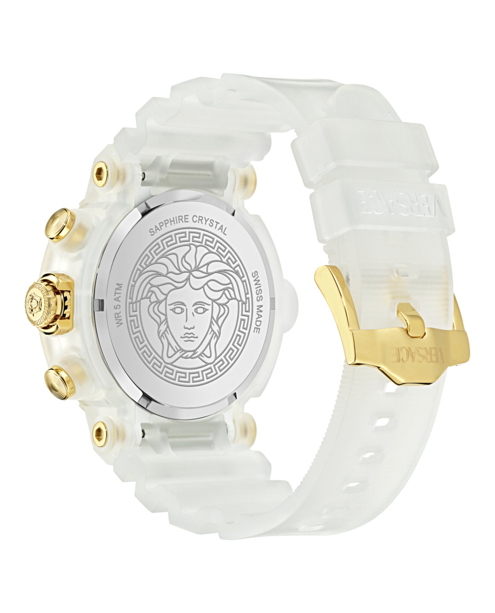 Versace Versace Mens   45mm Strap Fashion Watch