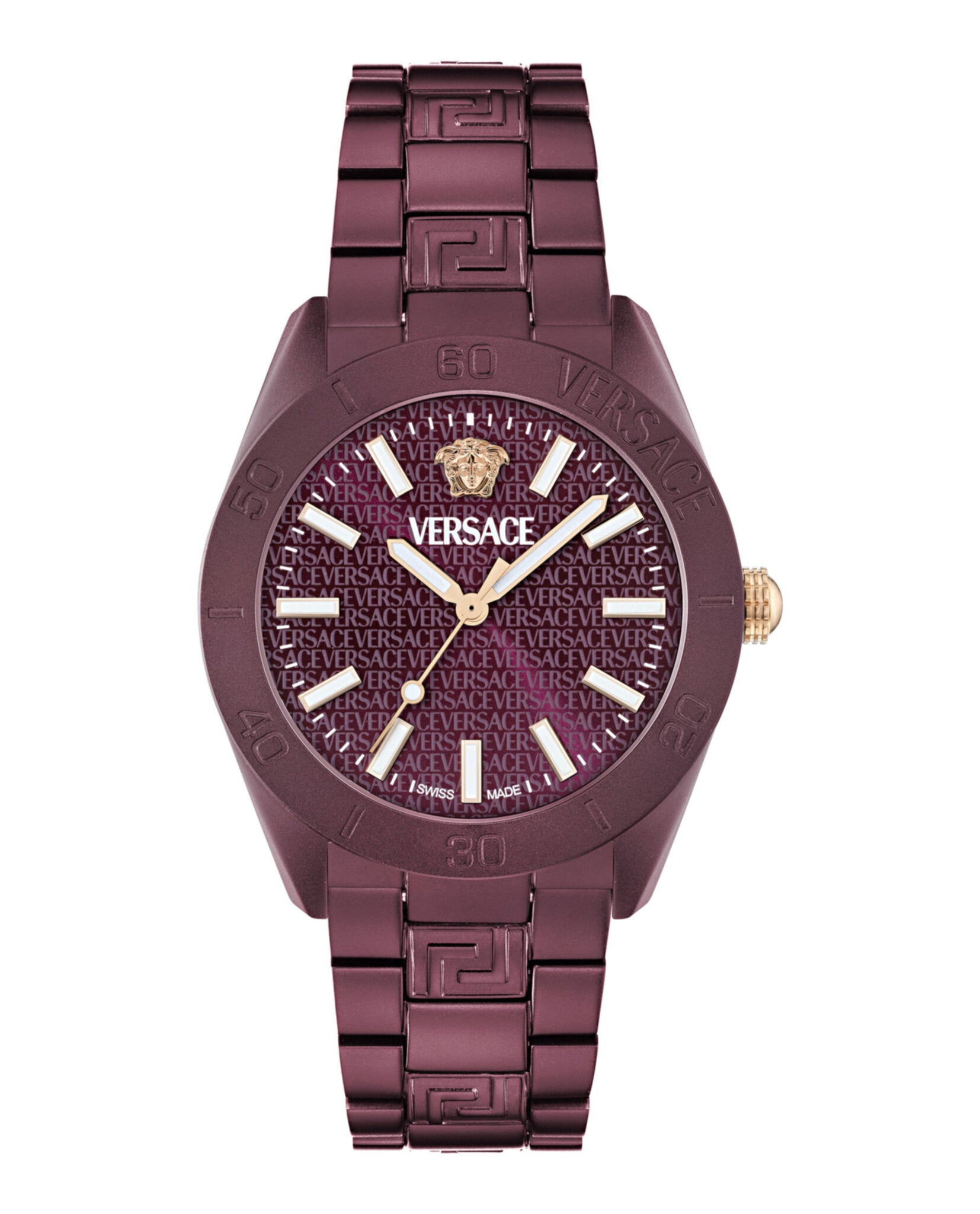 Versace Mens 42mm Bracelet Fashion Watch
