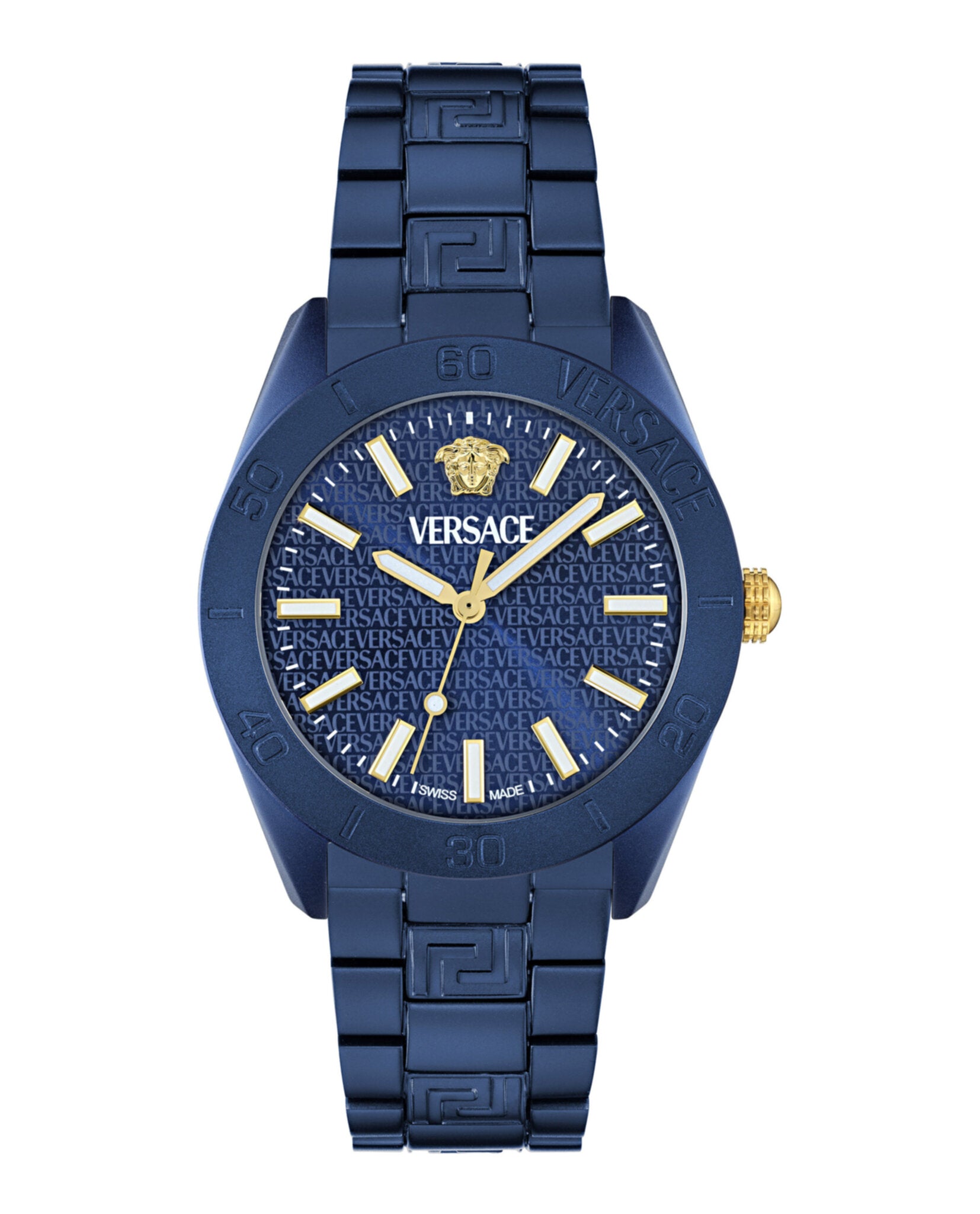 Versace Mens 42mm Bracelet Fashion Watch