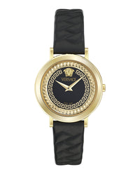 Versace Versace Womens  Gold 35mm Strap Fashion Watch