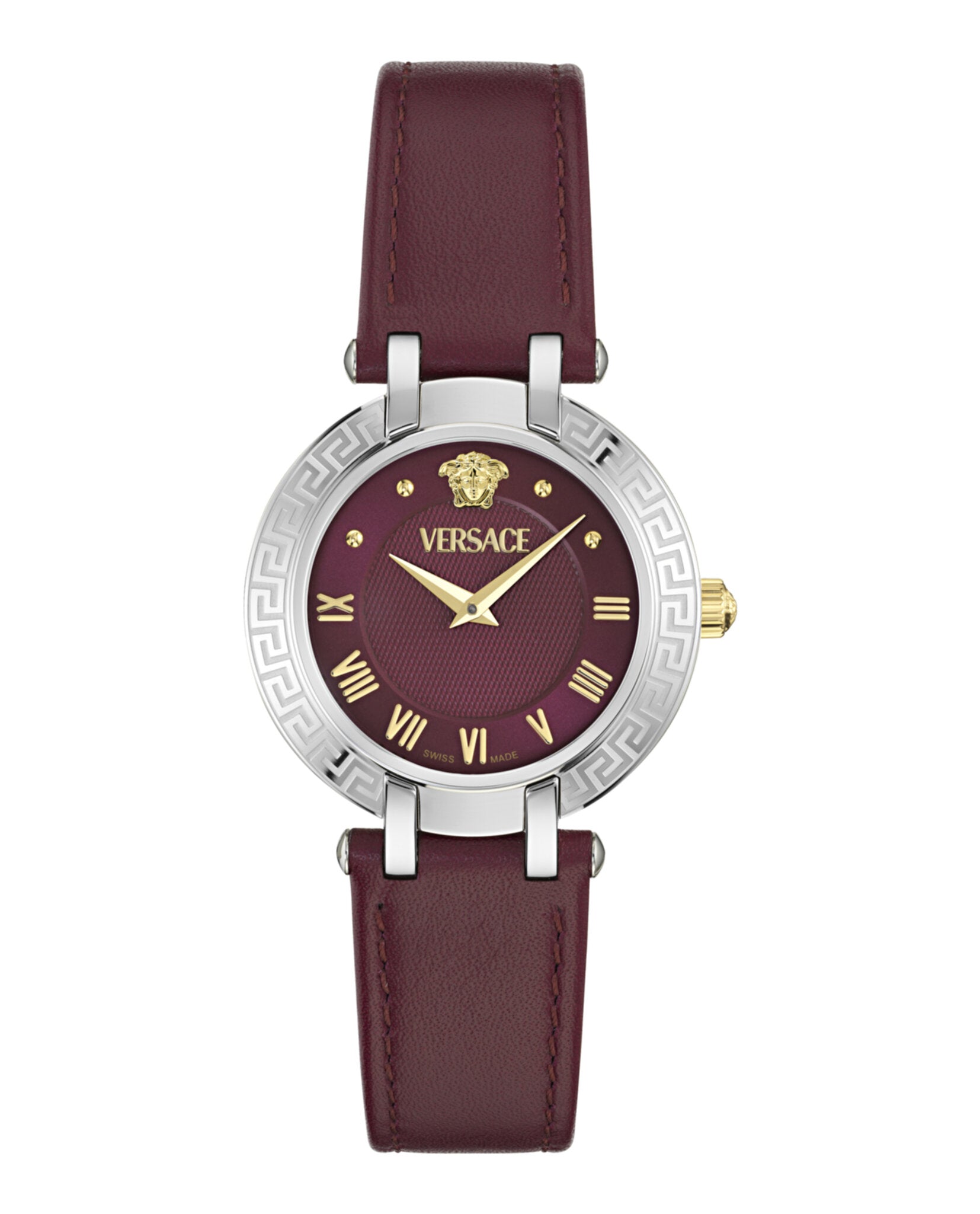 Versace Versace Womens  Two Tone 34mm Strap Fashion Watch