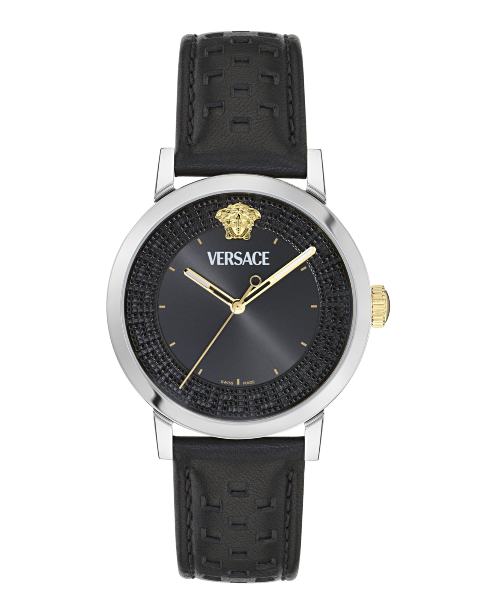 Versace Versace Mens  Stainless Steel 40mm Strap Fashion Watch