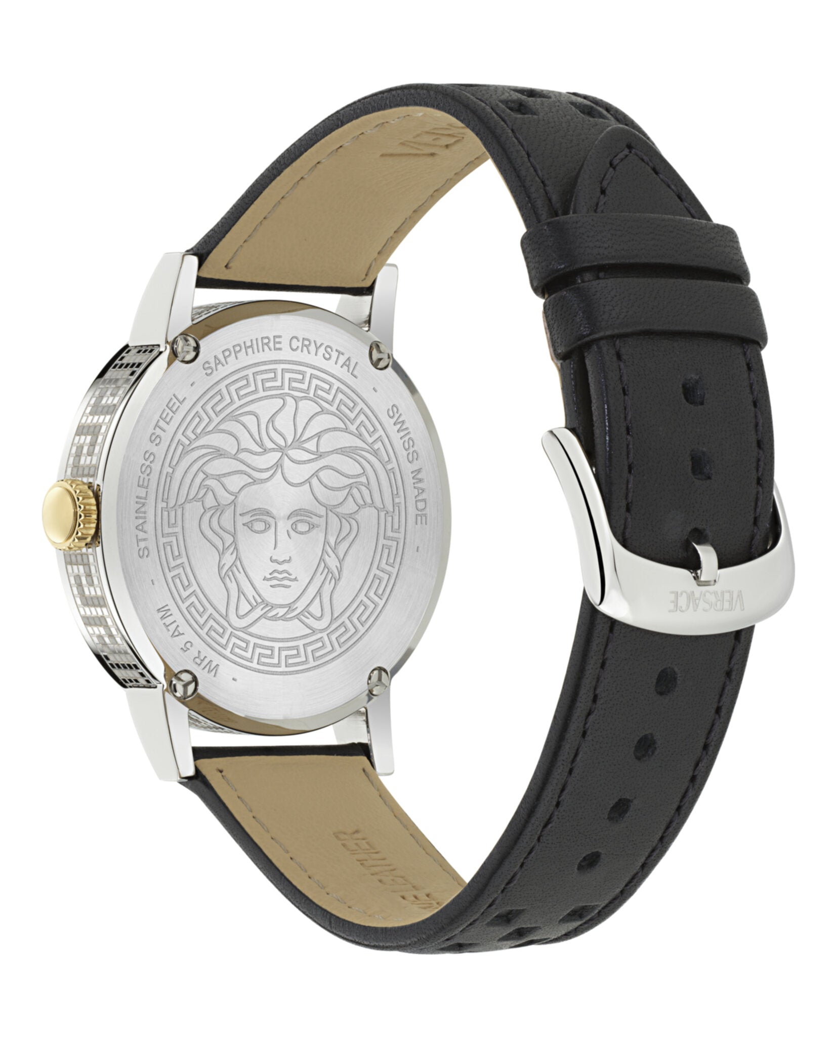Versace Versace Mens  Stainless Steel 40mm Strap Fashion Watch