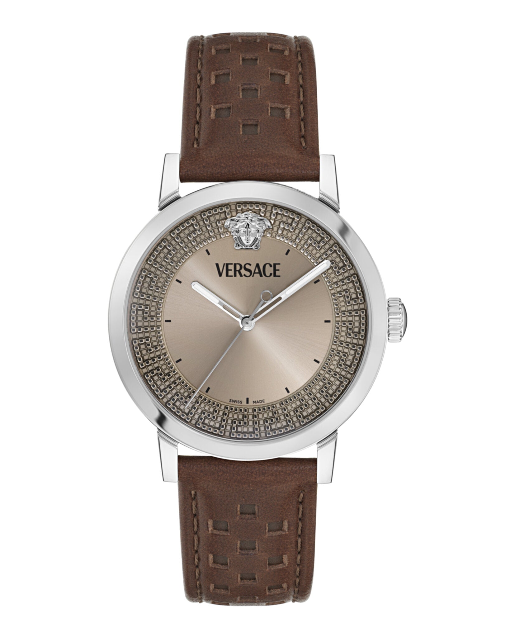 Versace Versace Mens  Stainless Steel 40mm Strap Fashion Watch