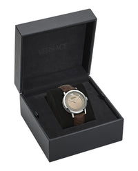 Versace Versace Mens  Stainless Steel 40mm Strap Fashion Watch