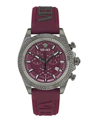 Versace Versace Mens  Stainless Steel 43mm Strap Fashion Watch