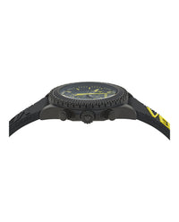 Versace Versace Mens  Black 43mm Strap Fashion Watch