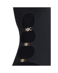 Versace Cutout One-Piece Swimsuit Women Black Swimwear