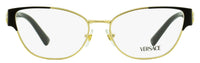 Versace Cat Eye Eyeglasses VE1267B 1433 Gold/Black 53mm
