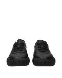 Versace Leather LowTop Sneakers Men Black