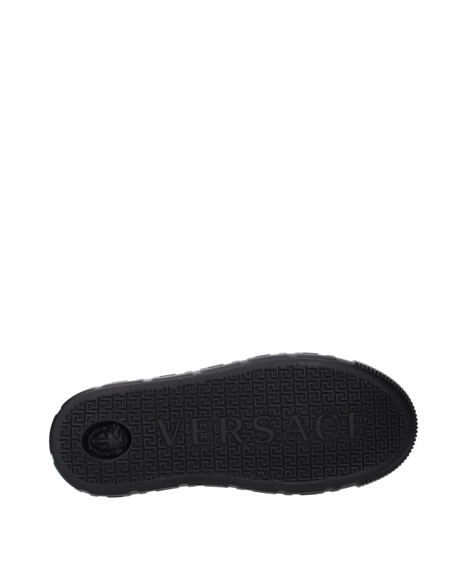 Versace Leather LowTop Sneakers Men Black