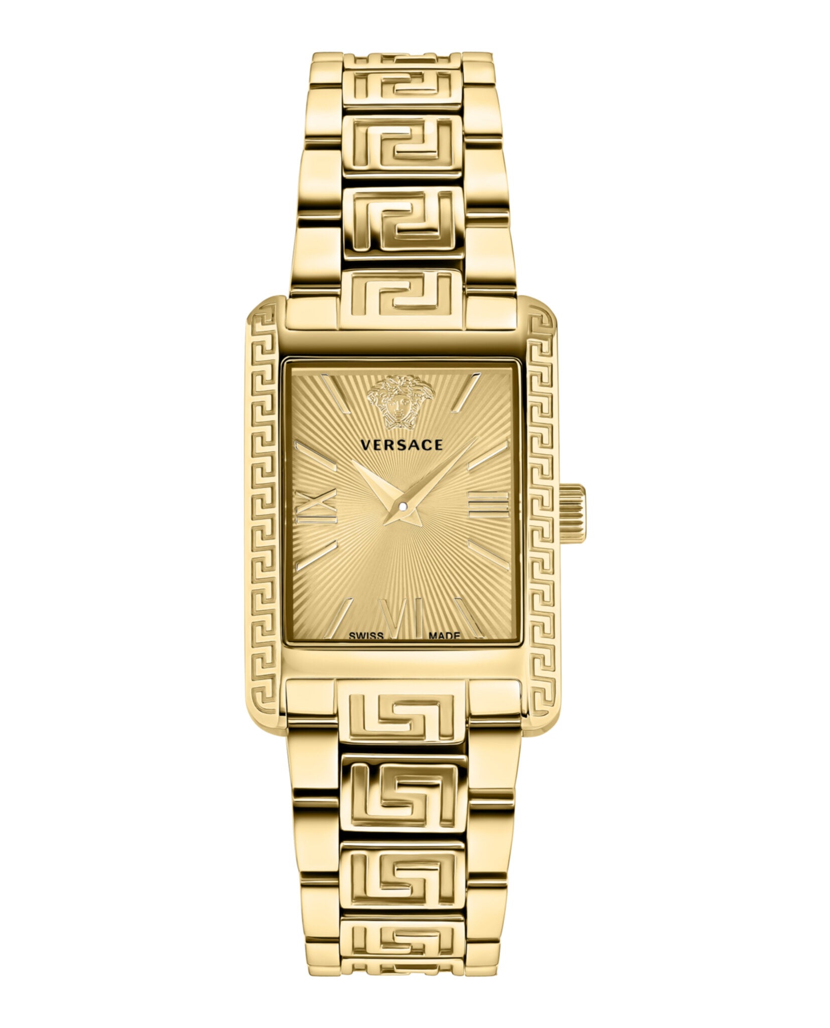 Versace Womens Tonneau 33mm Bracelet Fashion Watch