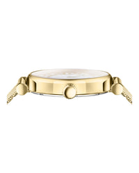 Versace Versace Womens  Gold 35mm Bracelet Fashion Watch