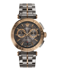Versace Mens Bronze 45mm Bracelet Fashion Watch