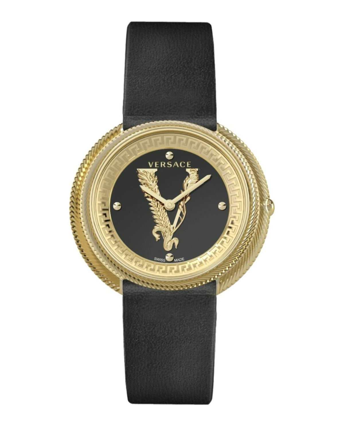 Versace Versace Womens  Gold 38mm Strap Fashion Watch