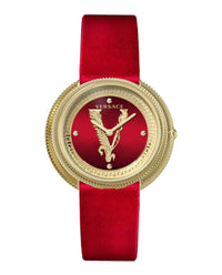 Versace Womens Gold 38mm Strap Fashion Watch