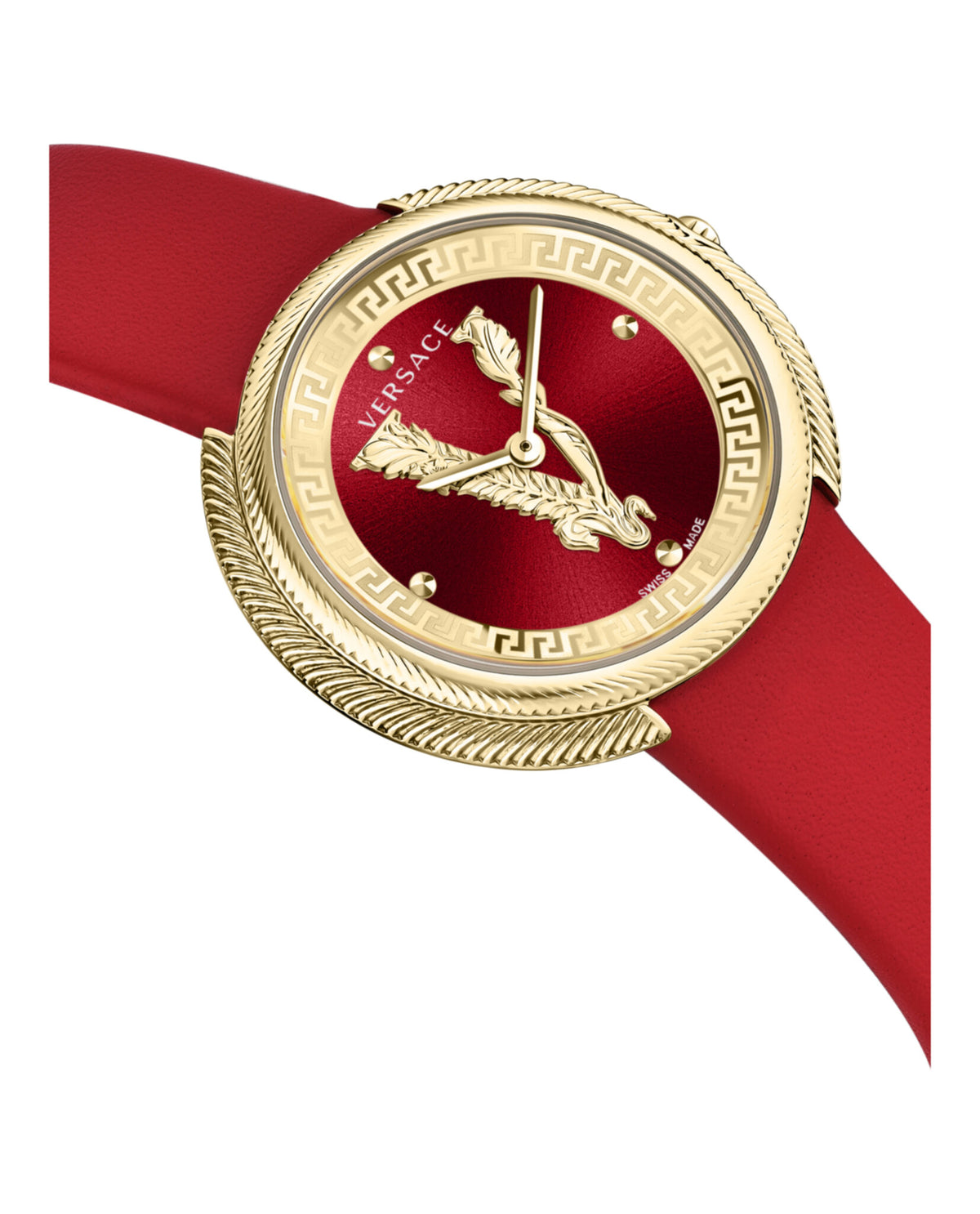 Versace Womens Gold 38mm Strap Fashion Watch