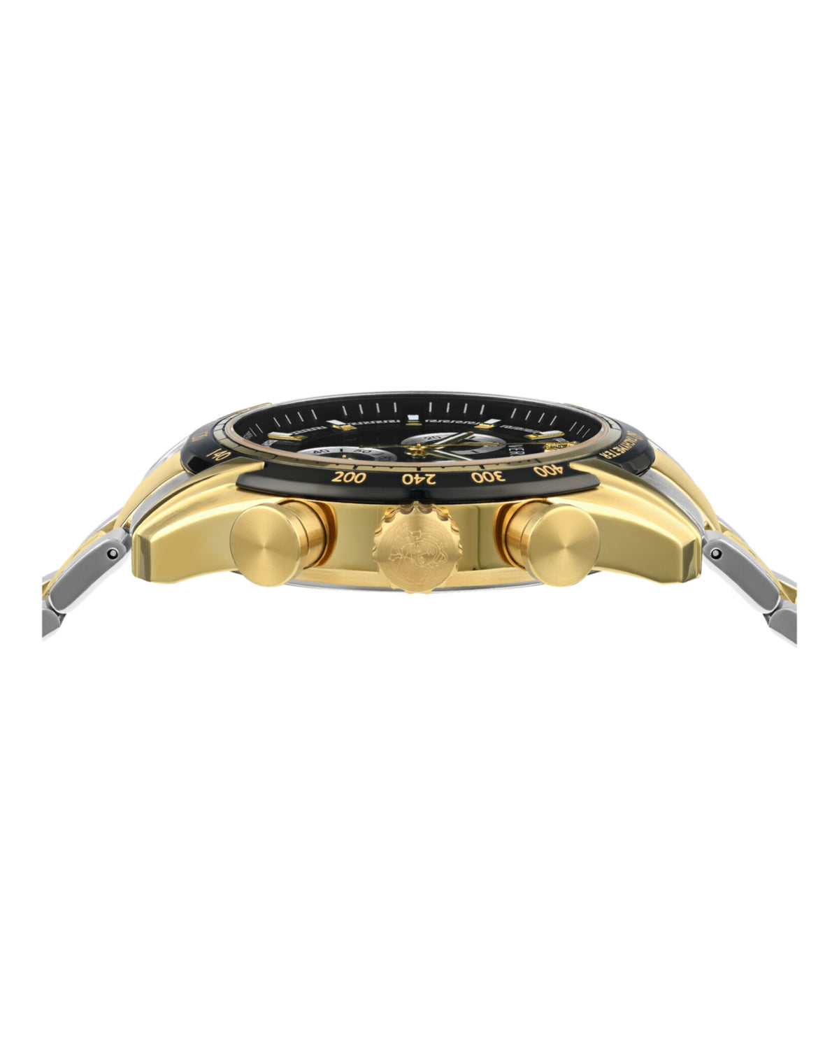 Versace Versace Mens  Two Tone 44mm Bracelet Fashion Watch