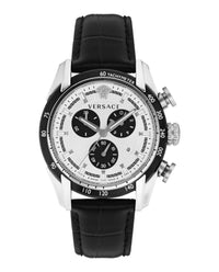 Versace Versace Mens  Stainless Steel 44mm Strap Fashion Watch