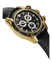 Versace Versace Mens  Gold 44mm Strap Fashion Watch