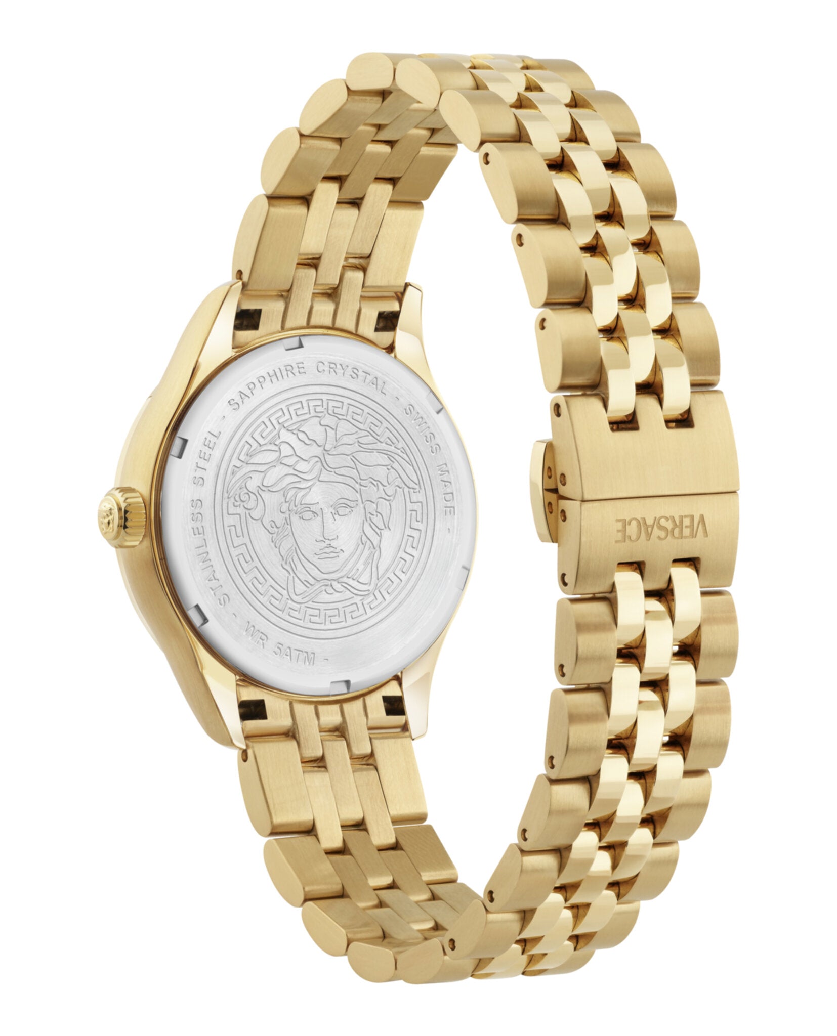 Versace Womens Gold 35mm Bracelet Fashion Watch