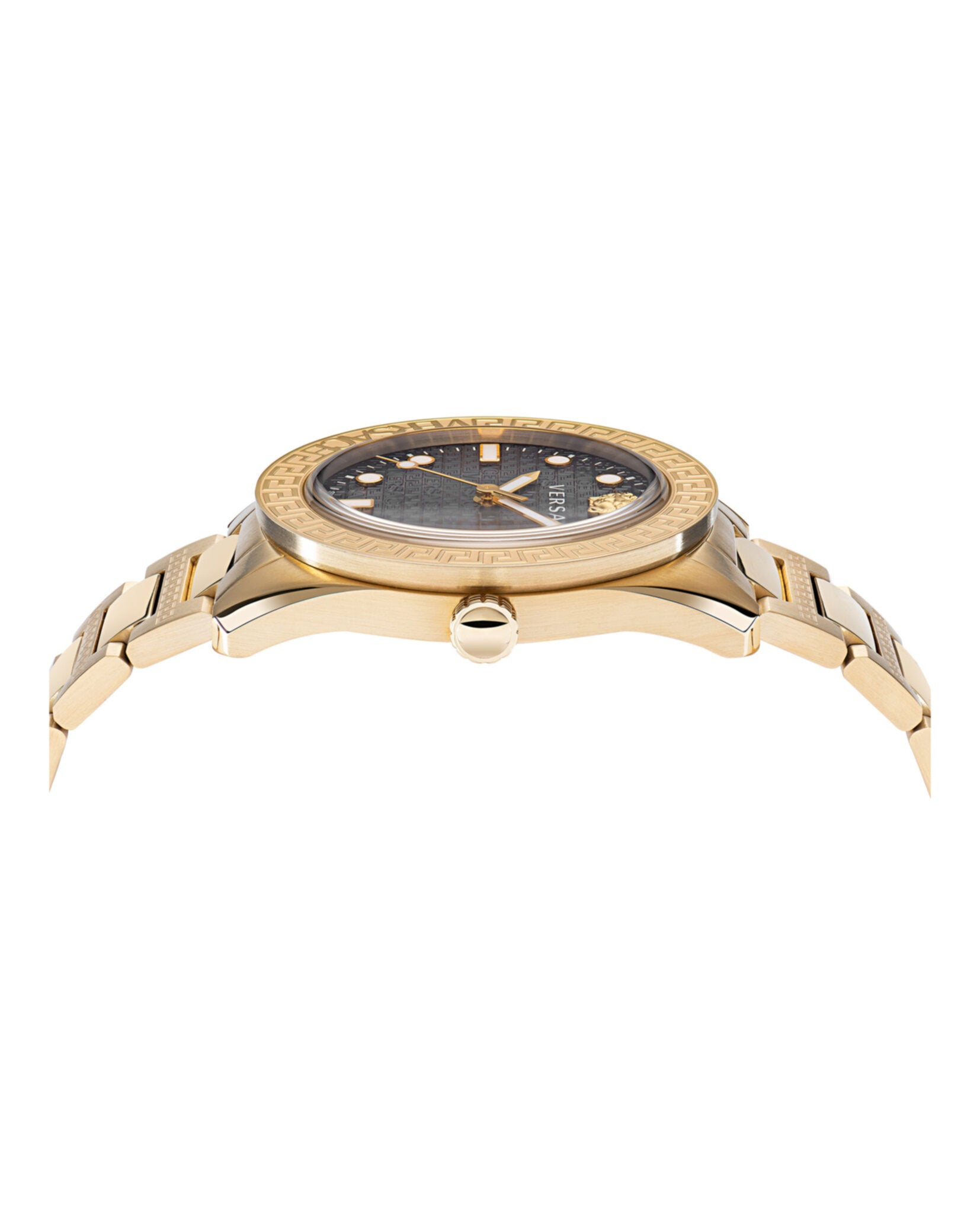Versace Versace Mens  Gold 42mm Bracelet Fashion Watch