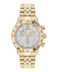 Versace Mens Hellenyium 44mm Strap Fashion Watch