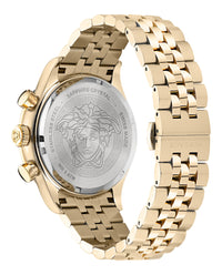 Versace Mens Hellenyium 44mm Strap Fashion Watch