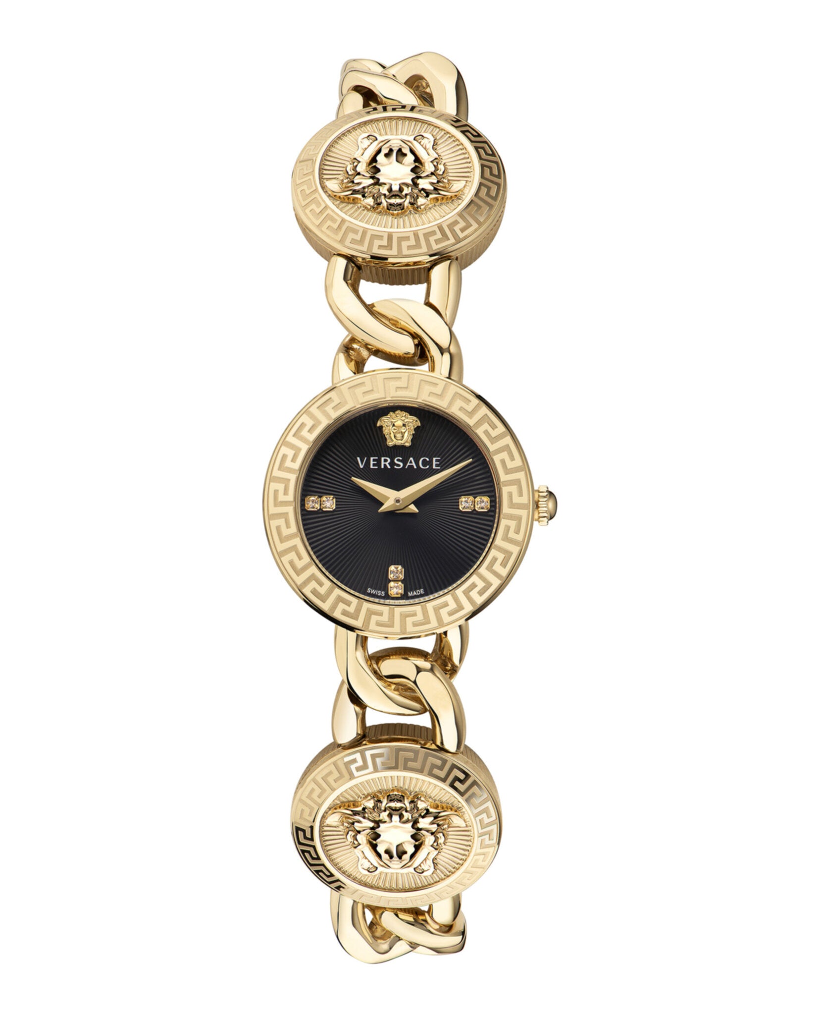 Versace Womens Stud Icon 26mm Bracelet Fashion Watch