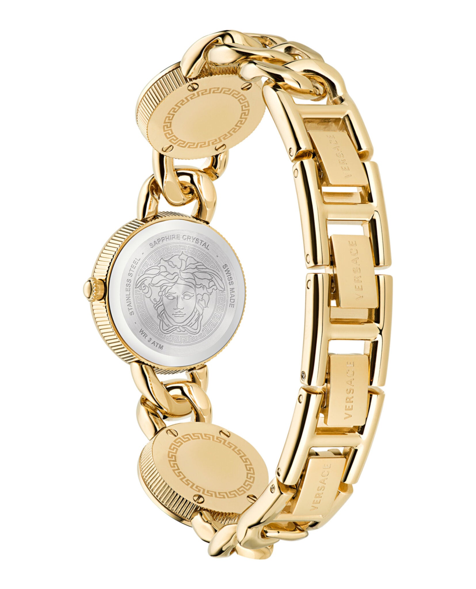 Versace Womens Stud Icon 26mm Bracelet Fashion Watch