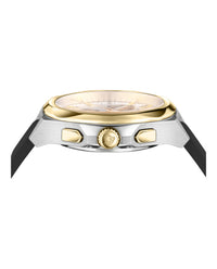 Versace Womens Two Tone 40mm Strap Fashion Watch