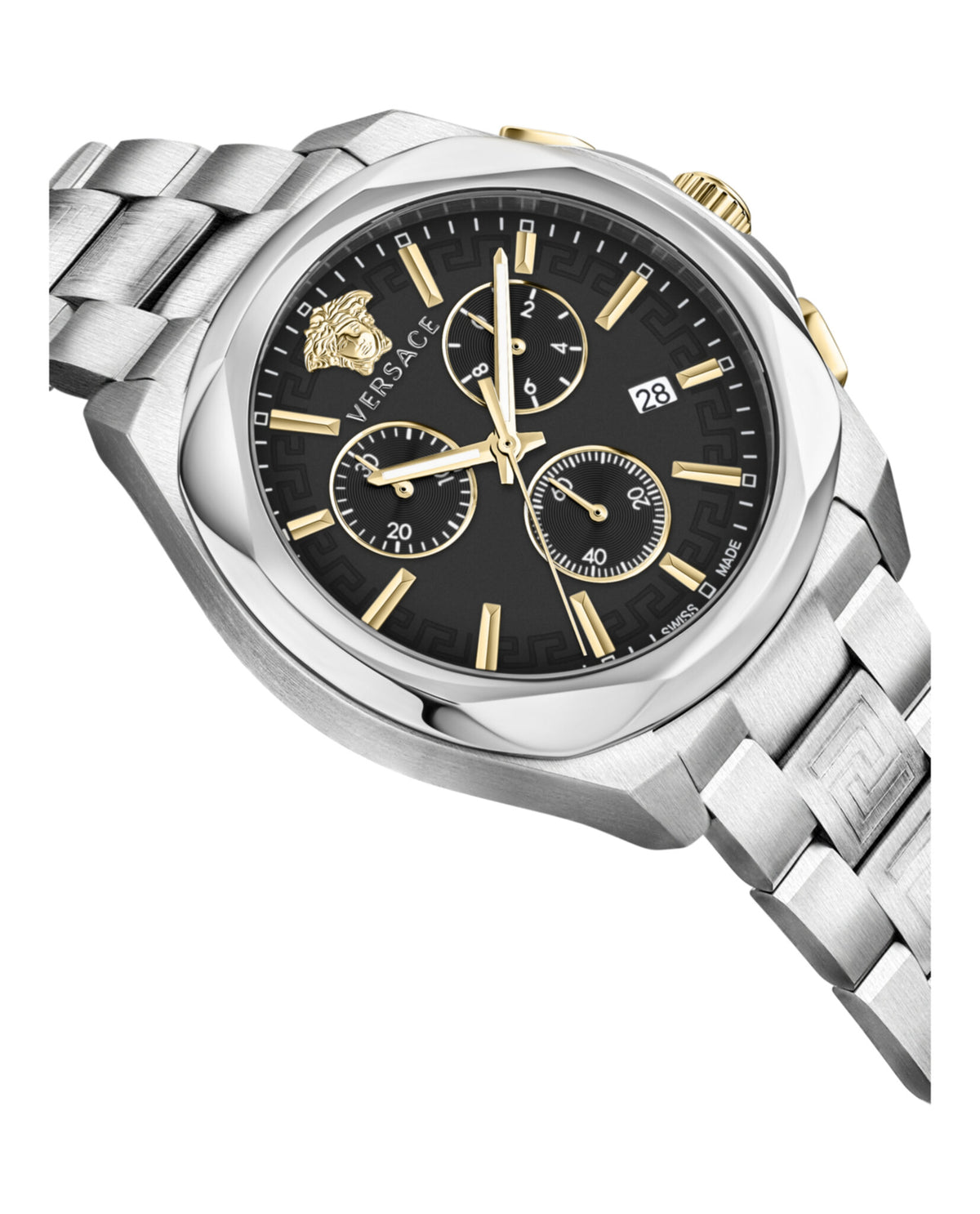 Versace Versace Womens  Stainless Steel 40mm Bracelet Fashion Watch