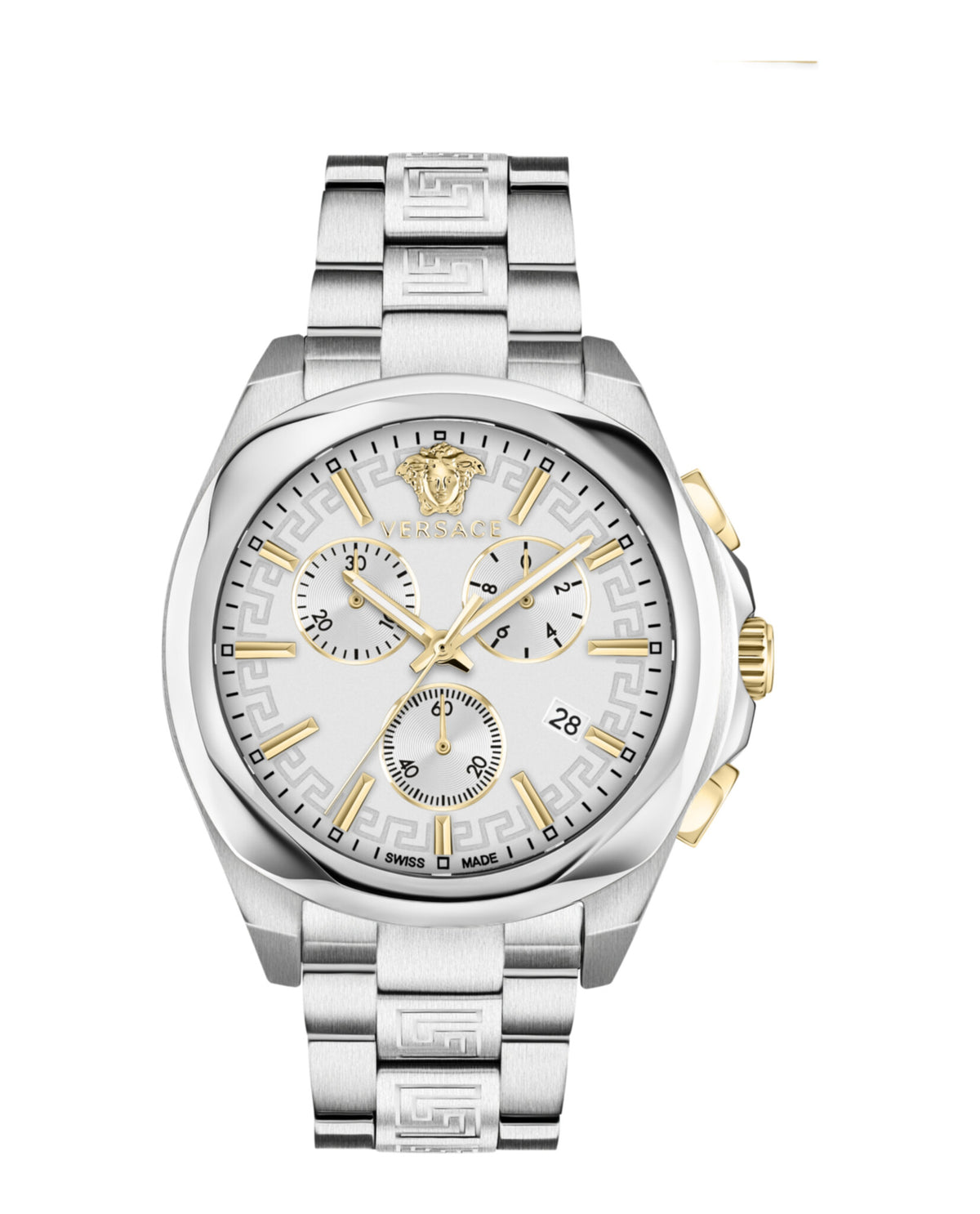 Versace Versace Womens  Stainless Steel 40mm Bracelet Fashion Watch