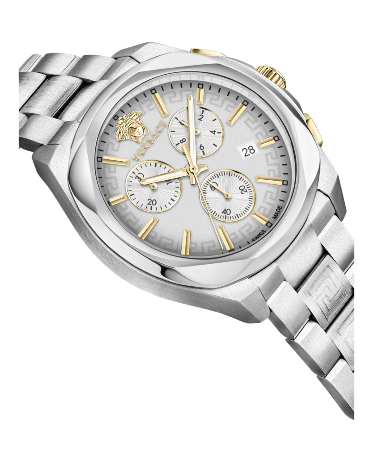 Versace Versace Womens  Stainless Steel 40mm Bracelet Fashion Watch