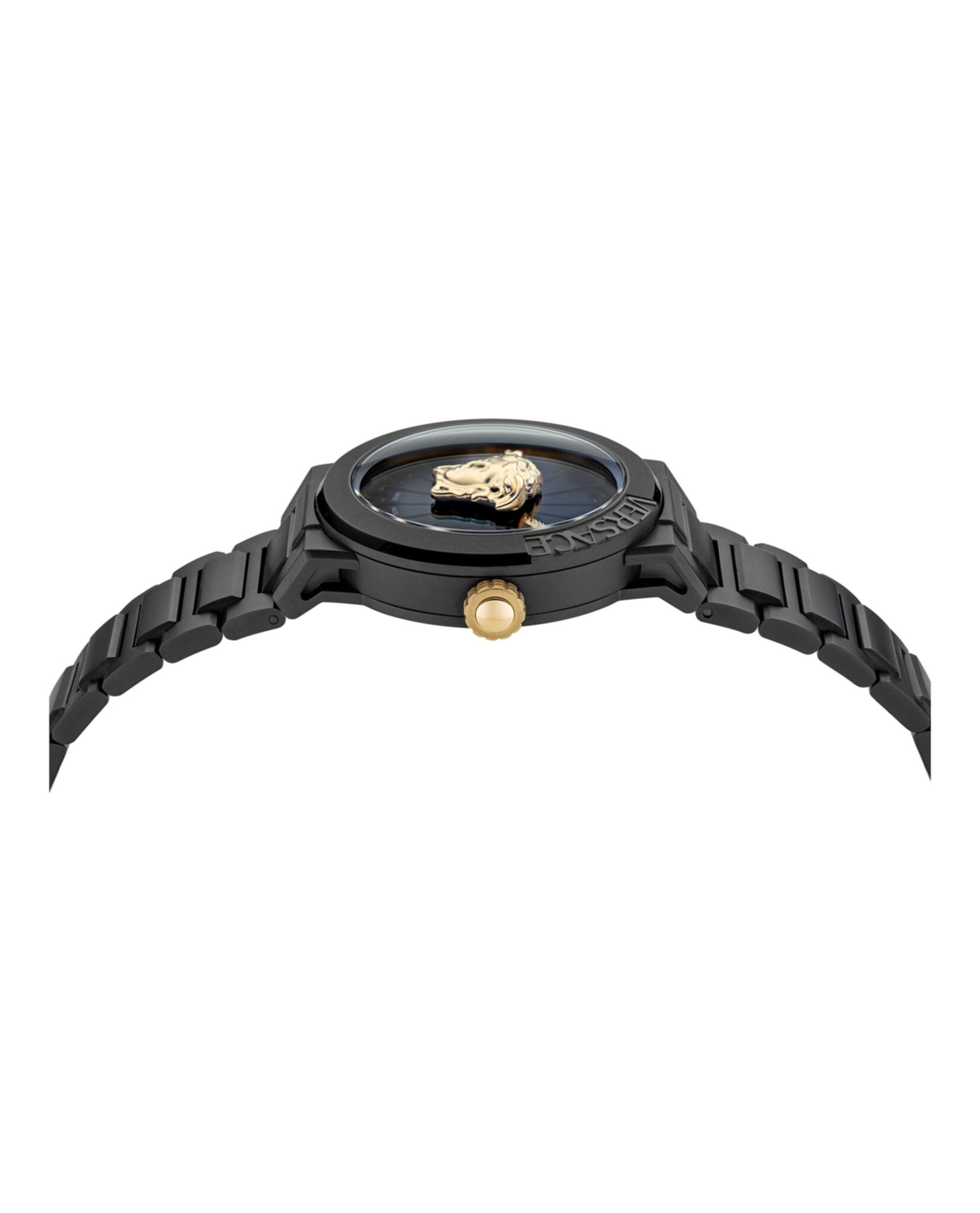 Versace Womens Medusa Infinite IP Black 38mm Bracelet Fashion Watch
