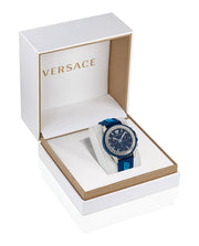 Versace Mens Greca Action Chrono Stainless Steel 45mm Strap Fashion Watch