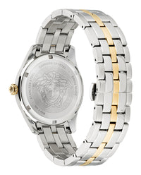 Versace Mens Greca Time Two Tone 41mm Bracelet Fashion Watch