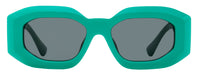 Versace Geometric Sunglasses VE4425U 536487 Green 54mm