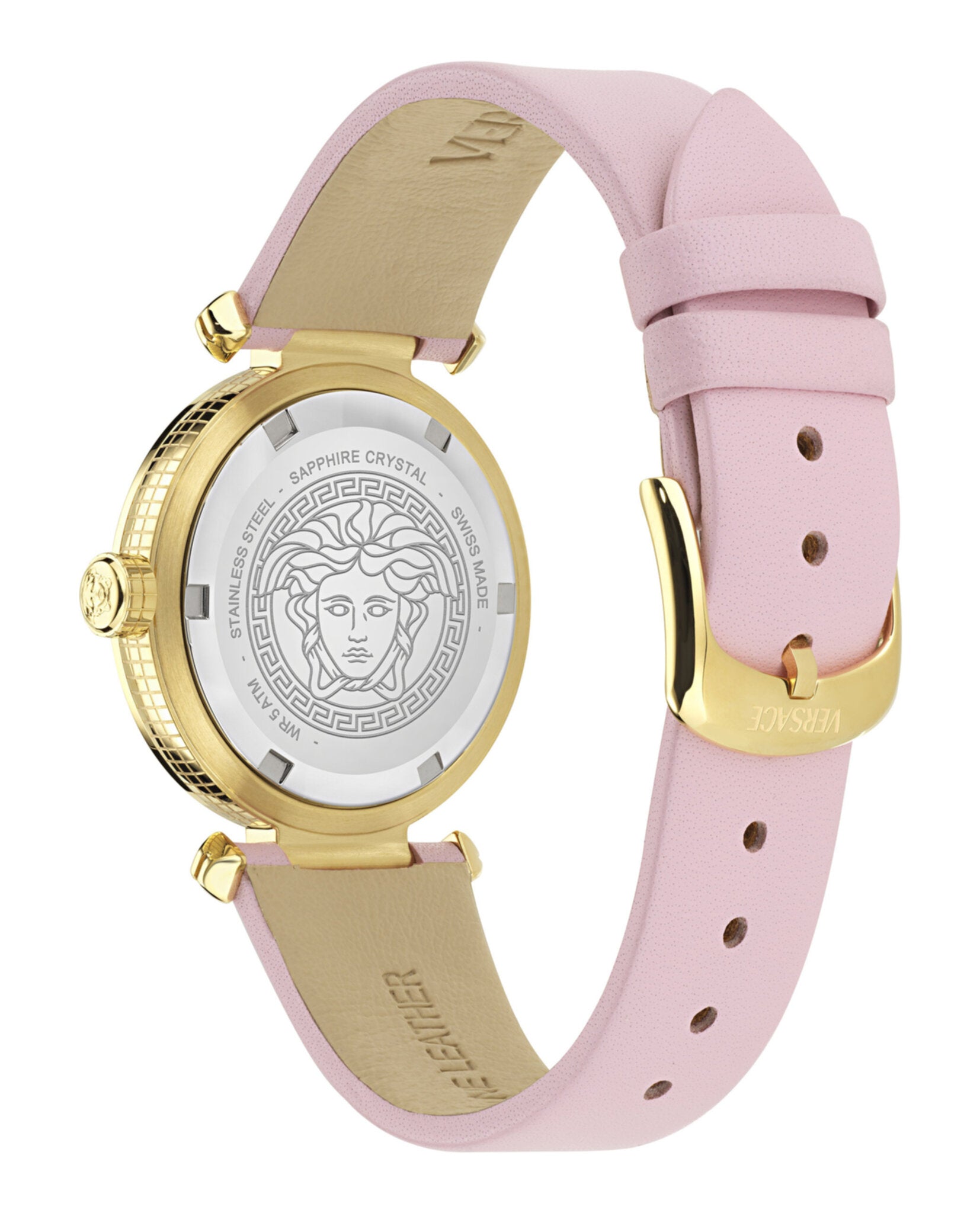 Versace Womens Gold 35mm Strap Fashion Watch