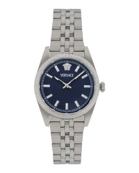 Versace Womens Stainless Steel 32mm Bracelet Fashion Watch